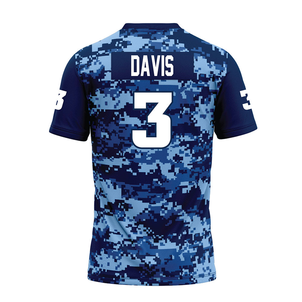 UTC - NCAA Football : Reggie Davis - Navy Premium Football Jersey