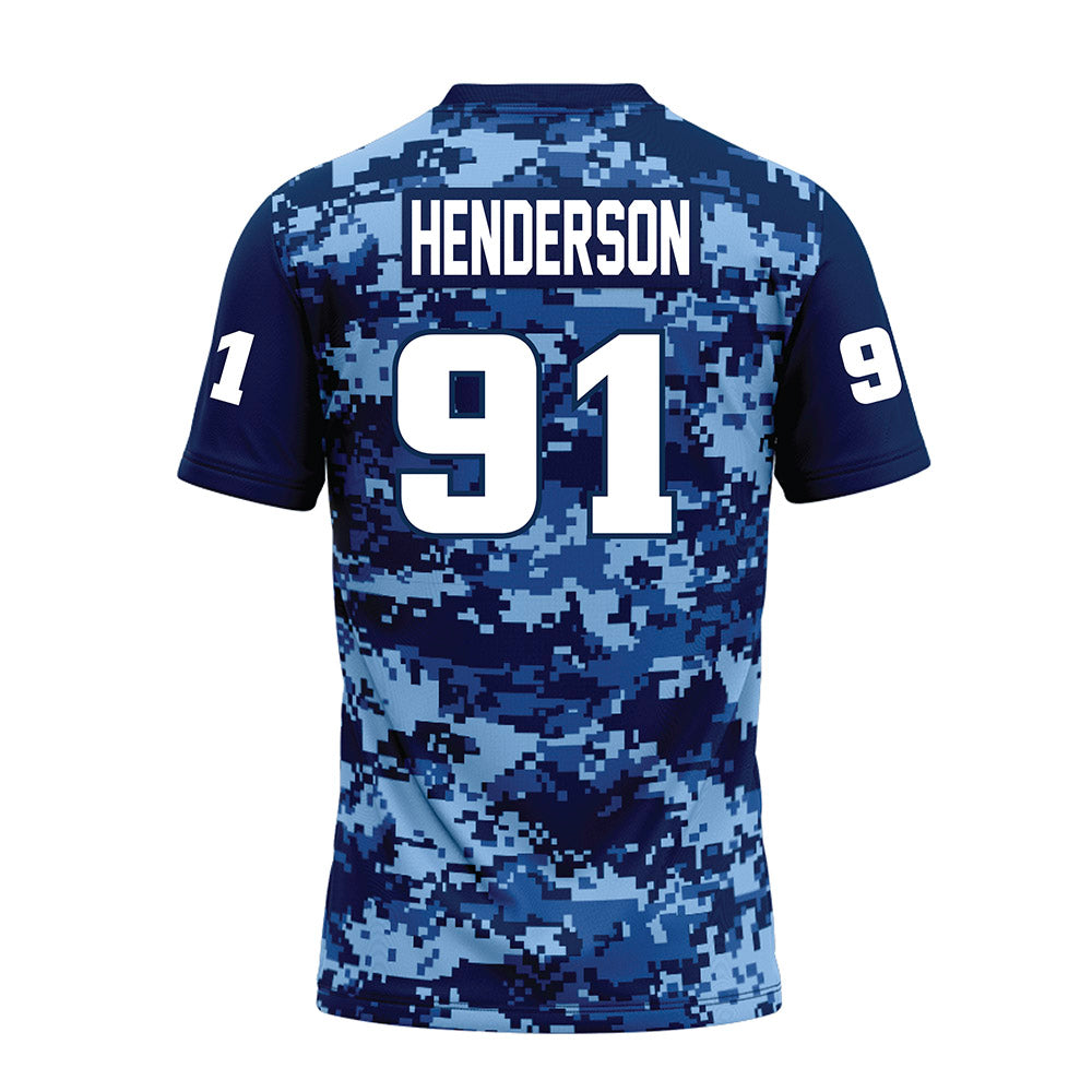 UTC - NCAA Football : Montrell Henderson - Navy Premium Football Jersey-1