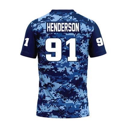 UTC - NCAA Football : Montrell Henderson - Navy Premium Football Jersey-1