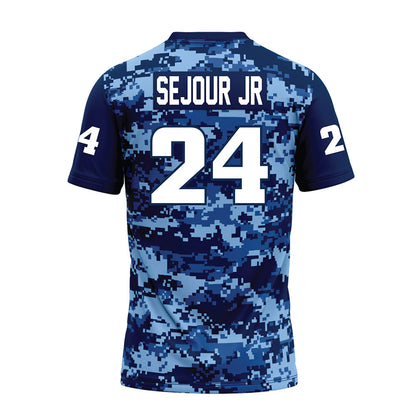 UTC - NCAA Football : Kelly Sejour Jr - Navy Premium Football Jersey-1