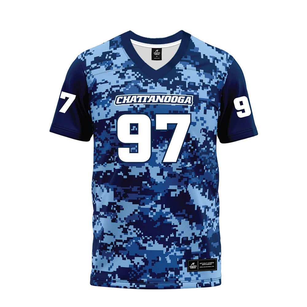 UTC - NCAA Football : Xavier Parker - Navy Premium Football Jersey-0