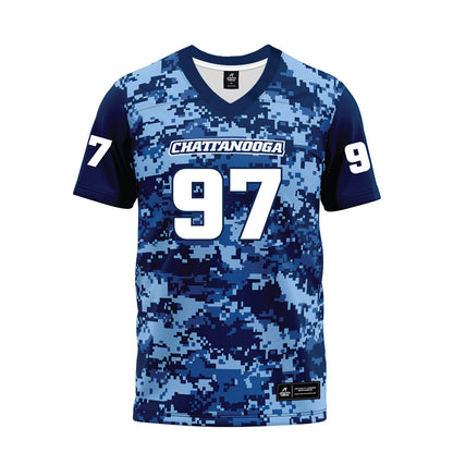 UTC - NCAA Football : Xavier Parker - Navy Premium Football Jersey-0