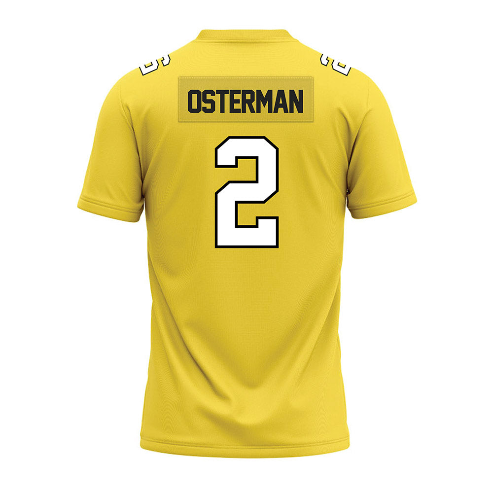 Centre College - NCAA Football : Nick Osterman - Gold Premium Football Jersey