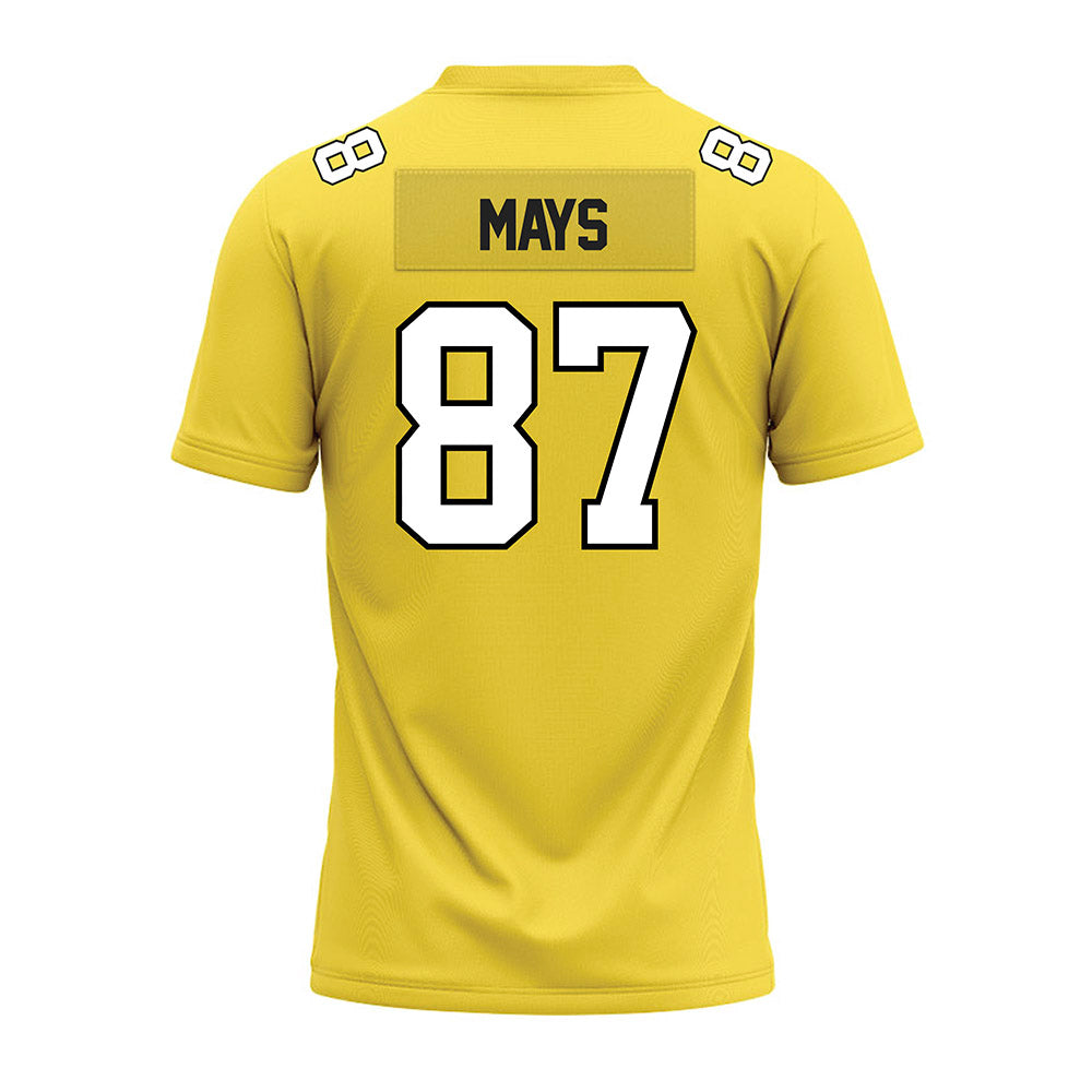 Centre College - NCAA Football : Ethan Mays - Gold Premium Football Jersey