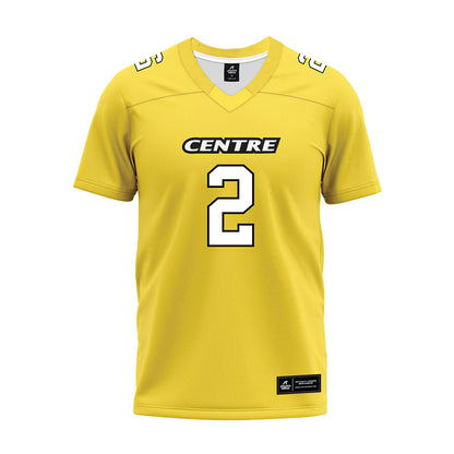 Centre College - NCAA Football : Nick Osterman - Gold Premium Football Jersey