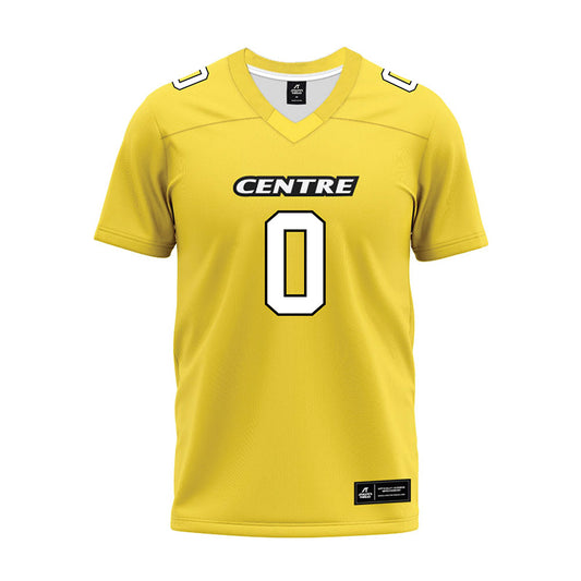 Centre College - NCAA Football : Wyatt Fowler - Gold Premium Football Jersey-0