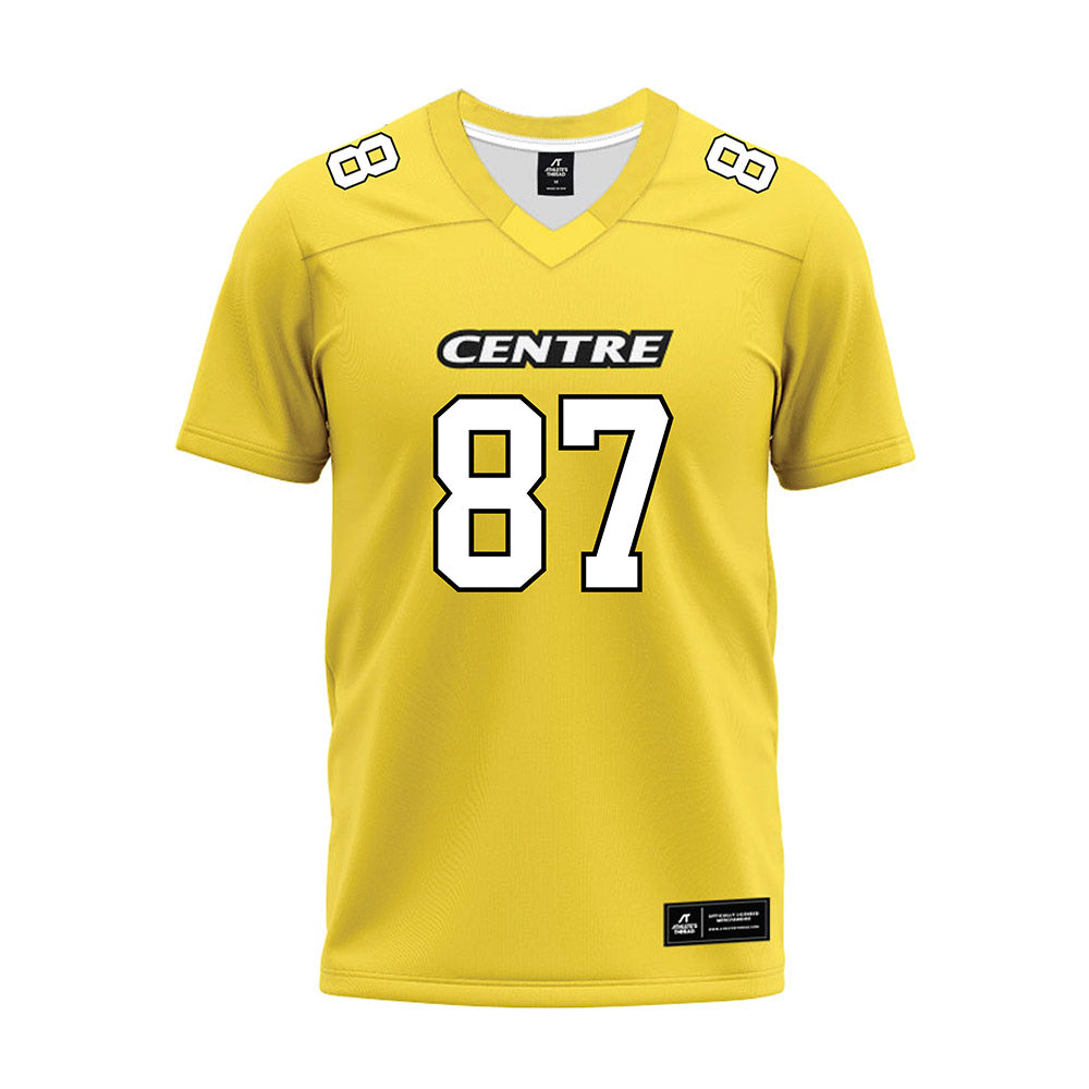 Centre College - NCAA Football : Ethan Mays - Gold Premium Football Jersey