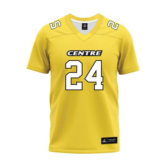 Centre College - NCAA Football : Will DeSensi - Gold Premium Football Jersey-0