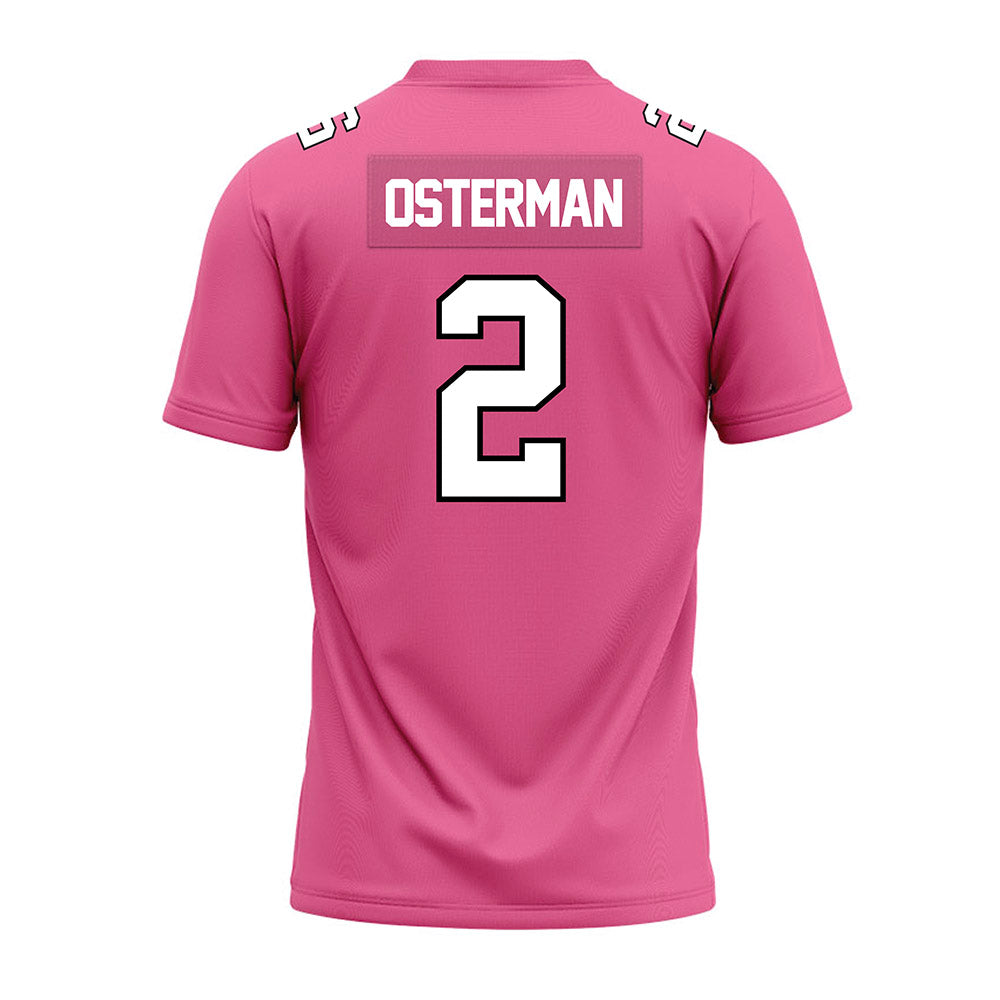 Centre College - NCAA Football : Nick Osterman - Pink Premium Football Jersey