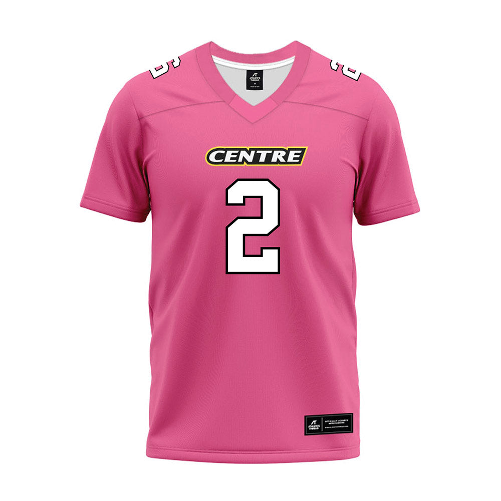 Centre College - NCAA Football : Nick Osterman - Pink Premium Football Jersey