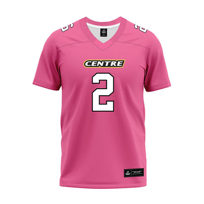 Centre College - NCAA Football : Nick Osterman - Pink Premium Football Jersey