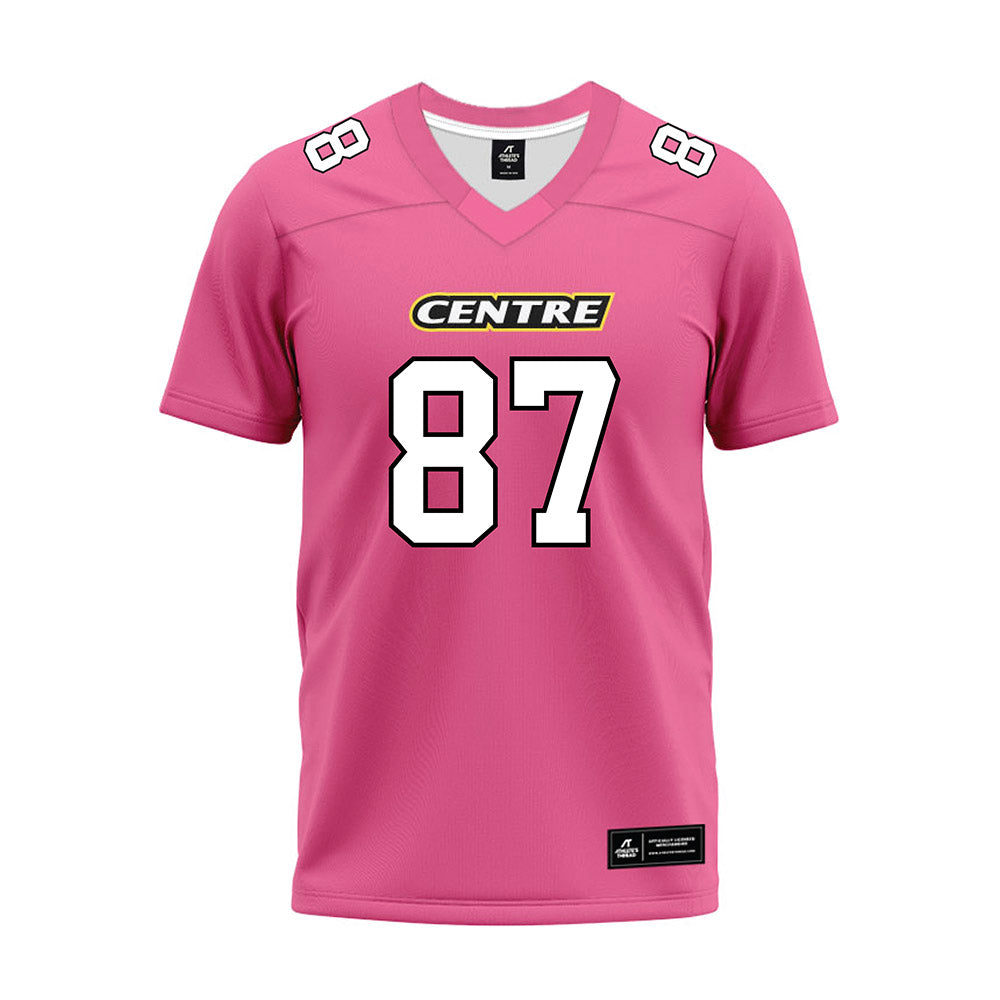 Centre College - NCAA Football : Ethan Mays - Pink Premium Football Jersey