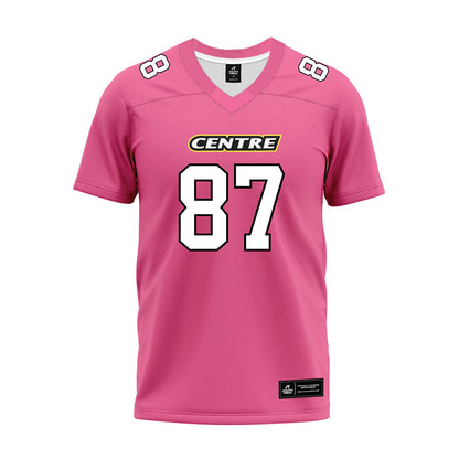 Centre College - NCAA Football : Ethan Mays - Pink Premium Football Jersey