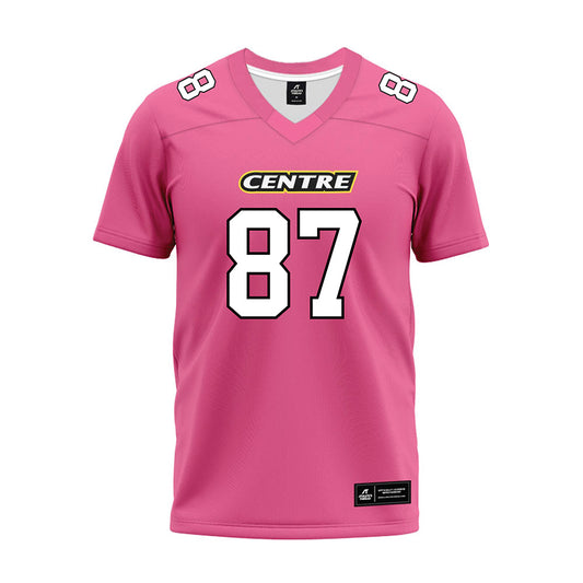 Centre College - NCAA Football : Ethan Mays - Pink Premium Football Jersey