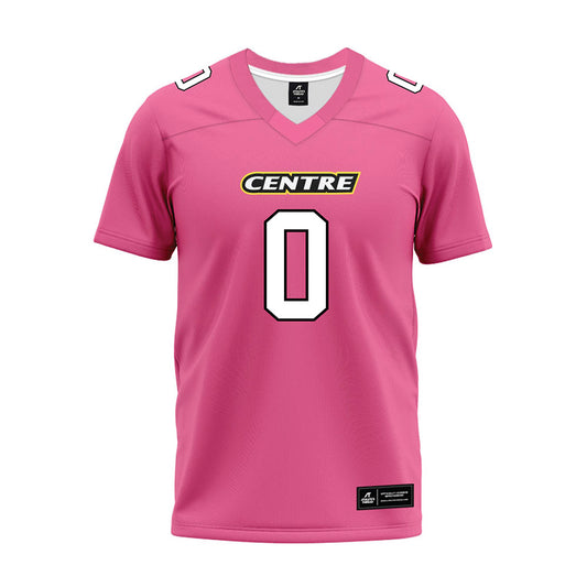 Centre College - NCAA Football : Wyatt Fowler - Pink Premium Football Jersey-0