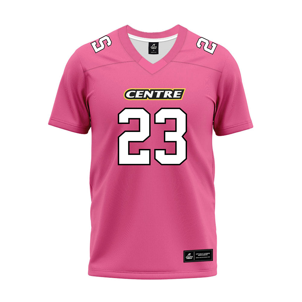 Centre College - NCAA Football : Nikalos Dixon - Pink Premium Football Jersey-0