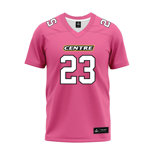 Centre College - NCAA Football : Nikalos Dixon - Pink Premium Football Jersey-0