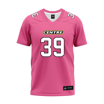 Centre College - NCAA Football : Ryan Steele - Pink Premium Football Jersey-0