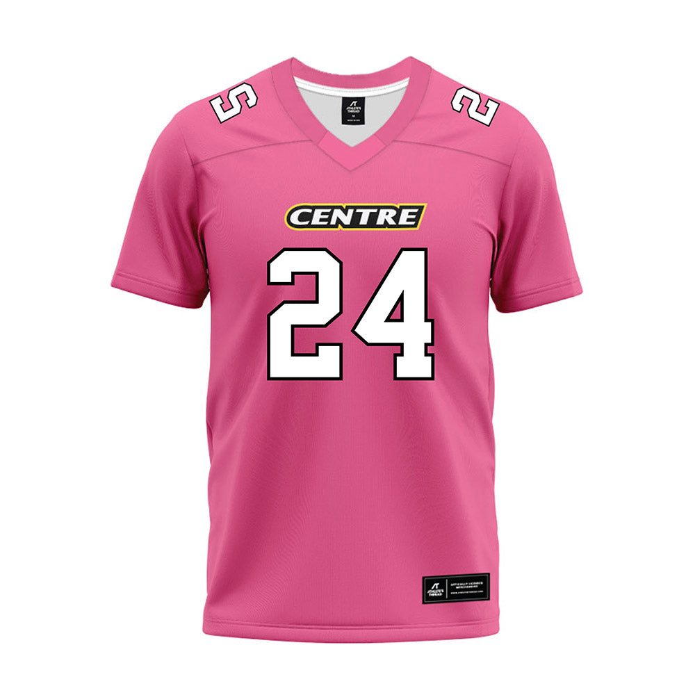 Centre College - NCAA Football : Will DeSensi - Pink Premium Football Jersey-0