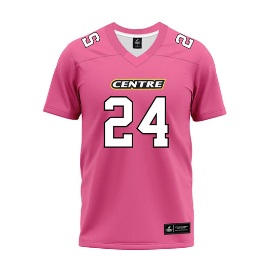 Centre College - NCAA Football : Will DeSensi - Pink Premium Football Jersey-0