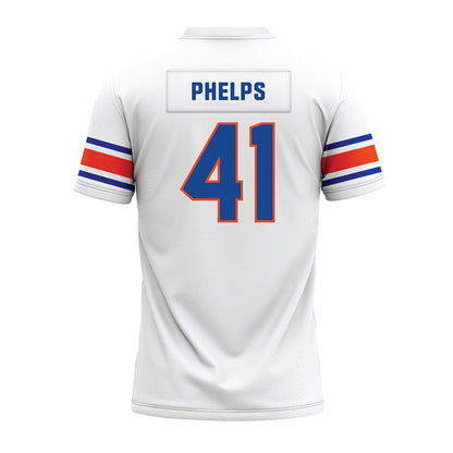 Boise State - NCAA Football : Boen Phelps - White Premium Football Jersey