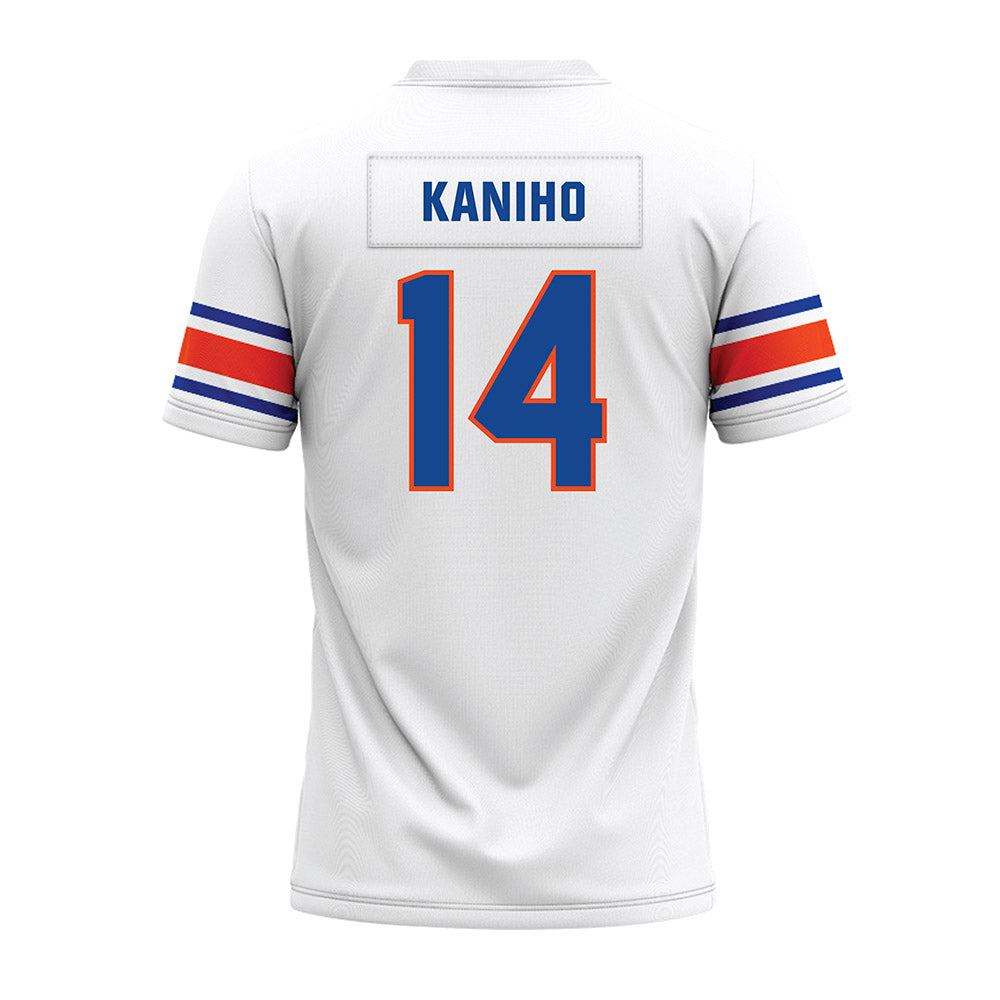 Boise State - NCAA Football : Kaonohi Kaniho - White Premium Football Jersey