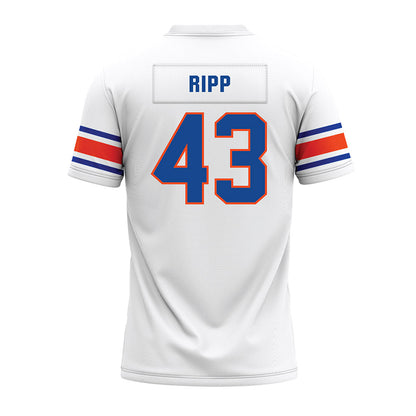 Boise State - NCAA Football : Jake Ripp - White Premium Football Jersey