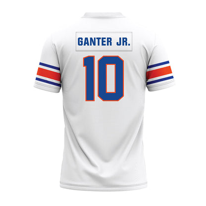 Boise State - NCAA Football : Derek Ganter Jr. - White Premium Football Jersey-1