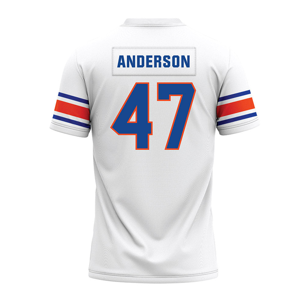 Boise State - NCAA Football : Kaden Anderson - White Premium Football Jersey