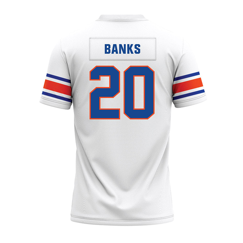 Boise State - NCAA Football : Davon Banks - White Premium Football Jersey