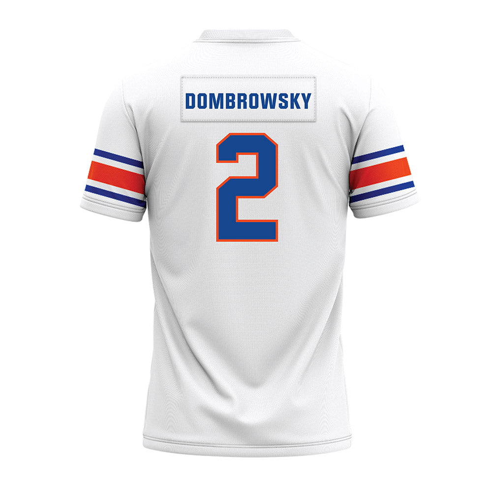 Boise State - NCAA Football : Gavin Dombrowsky - White Premium Football Jersey-1