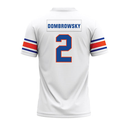 Boise State - NCAA Football : Gavin Dombrowsky - White Premium Football Jersey-1