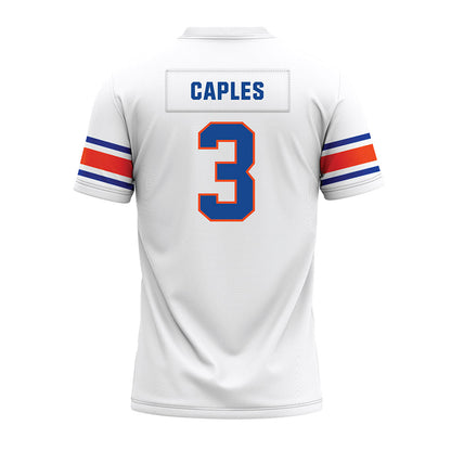 Boise State - NCAA Football : Latrell Caples - White Premium Football Jersey