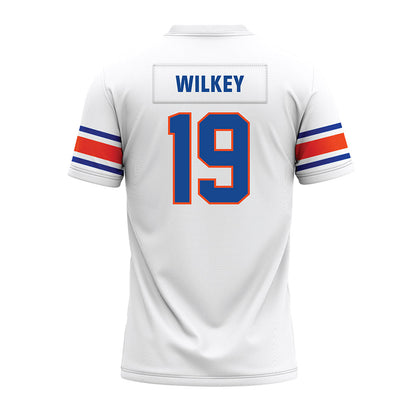 Boise State - NCAA Football : Troy Wilkey - White Premium Football Jersey