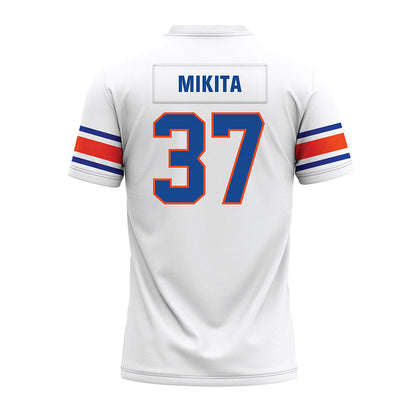 Boise State - NCAA Football : Ethan Mikita - White Premium Football Jersey