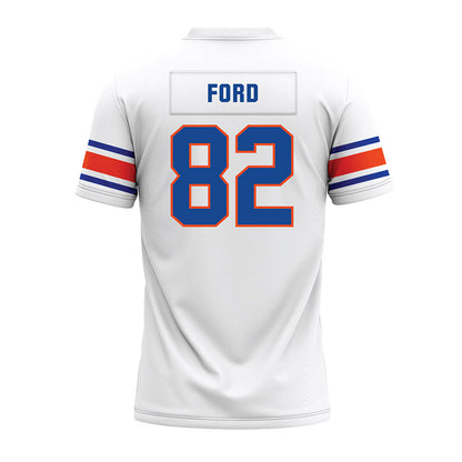 Boise State - NCAA Football : Ben Ford - White Premium Football Jersey