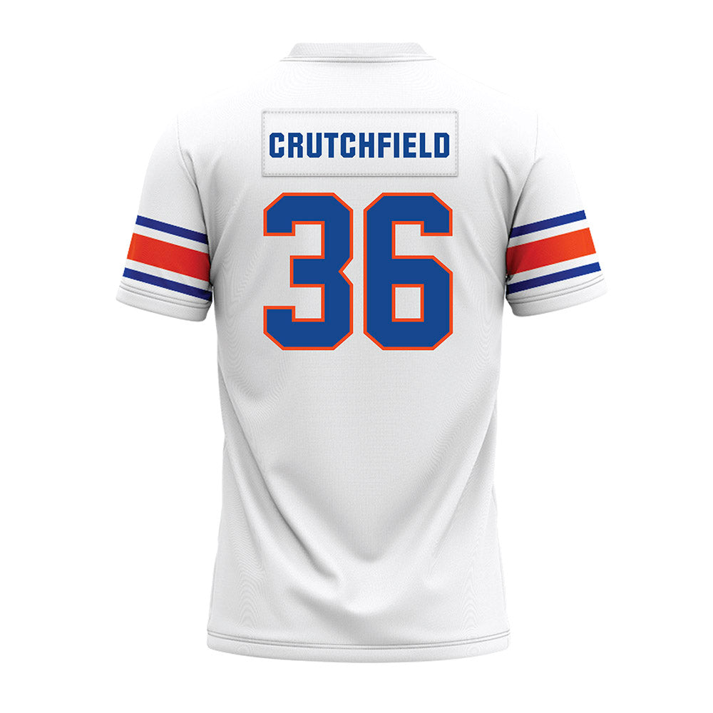 Boise State - NCAA Football : Tahj Crutchfield - White Premium Football Jersey-1