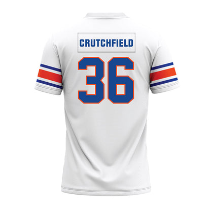 Boise State - NCAA Football : Tahj Crutchfield - White Premium Football Jersey-1