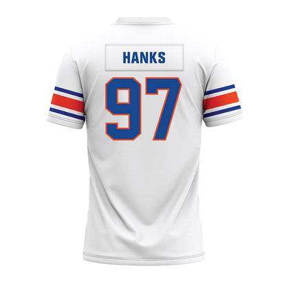 Boise State - NCAA Football : Hayden Hanks - White Premium Football Jersey