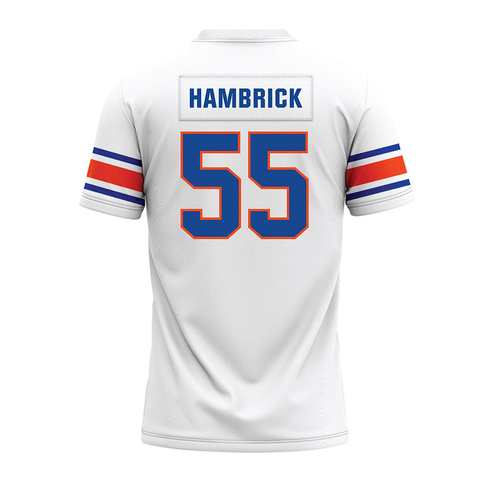 Boise State - NCAA Football : Gavin Hambrick - White Premium Football Jersey