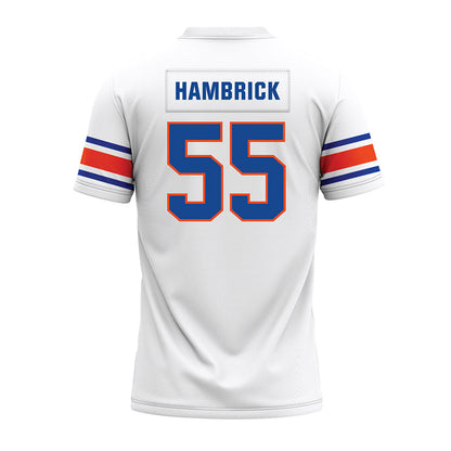 Boise State - NCAA Football : Gavin Hambrick - White Premium Football Jersey