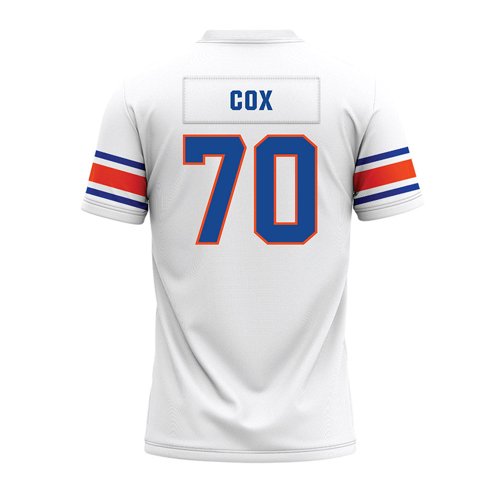 Boise State - NCAA Football : Kyle Cox - White Premium Football Jersey