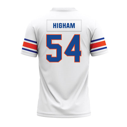 Boise State - NCAA Football : Hunter Higham - White Premium Football Jersey-1