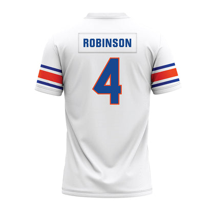 Boise State - NCAA Football : Rodney Robinson - White Premium Football Jersey