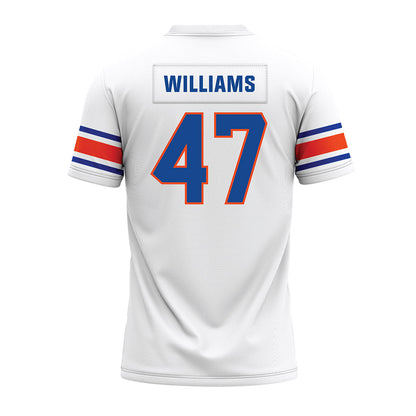 Boise State - NCAA Football : Jacob Williams - White Premium Football Jersey