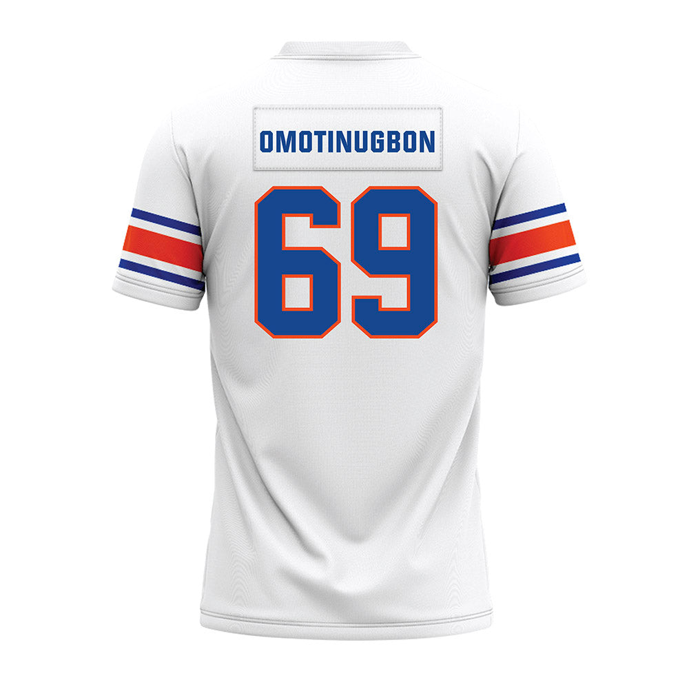 Boise State - NCAA Football : Eyitayo Omotinugbon - White Premium Football Jersey