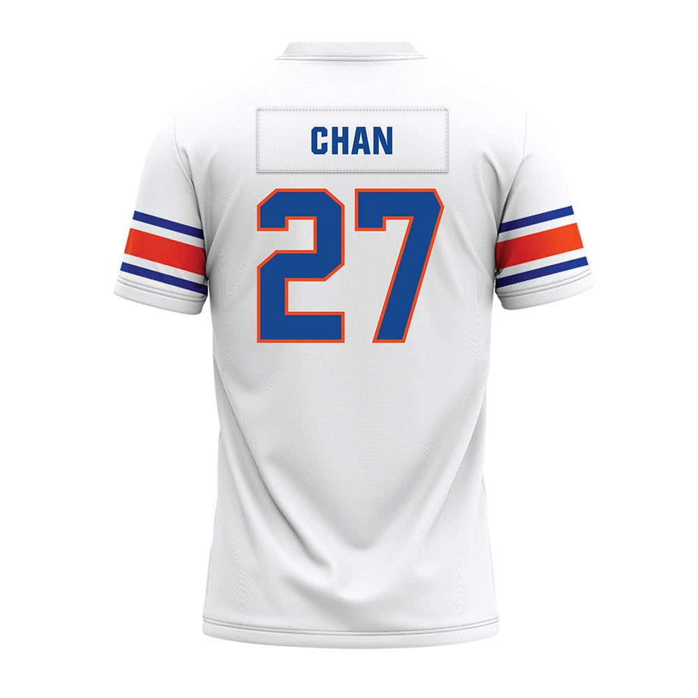 Boise State - NCAA Football : Kayden Chan - White Premium Football Jersey