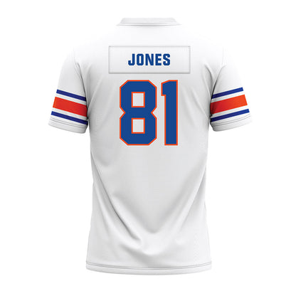 Boise State - NCAA Football : Kamryn Jones - White Premium Football Jersey-1