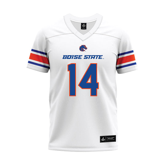 Boise State - NCAA Football : Kaonohi Kaniho - White Premium Football Jersey