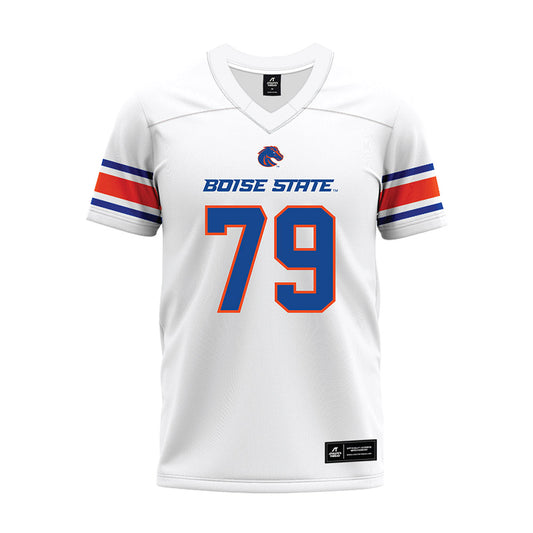 Boise State - NCAA Football : Connor Warkentin - White Premium Football Jersey